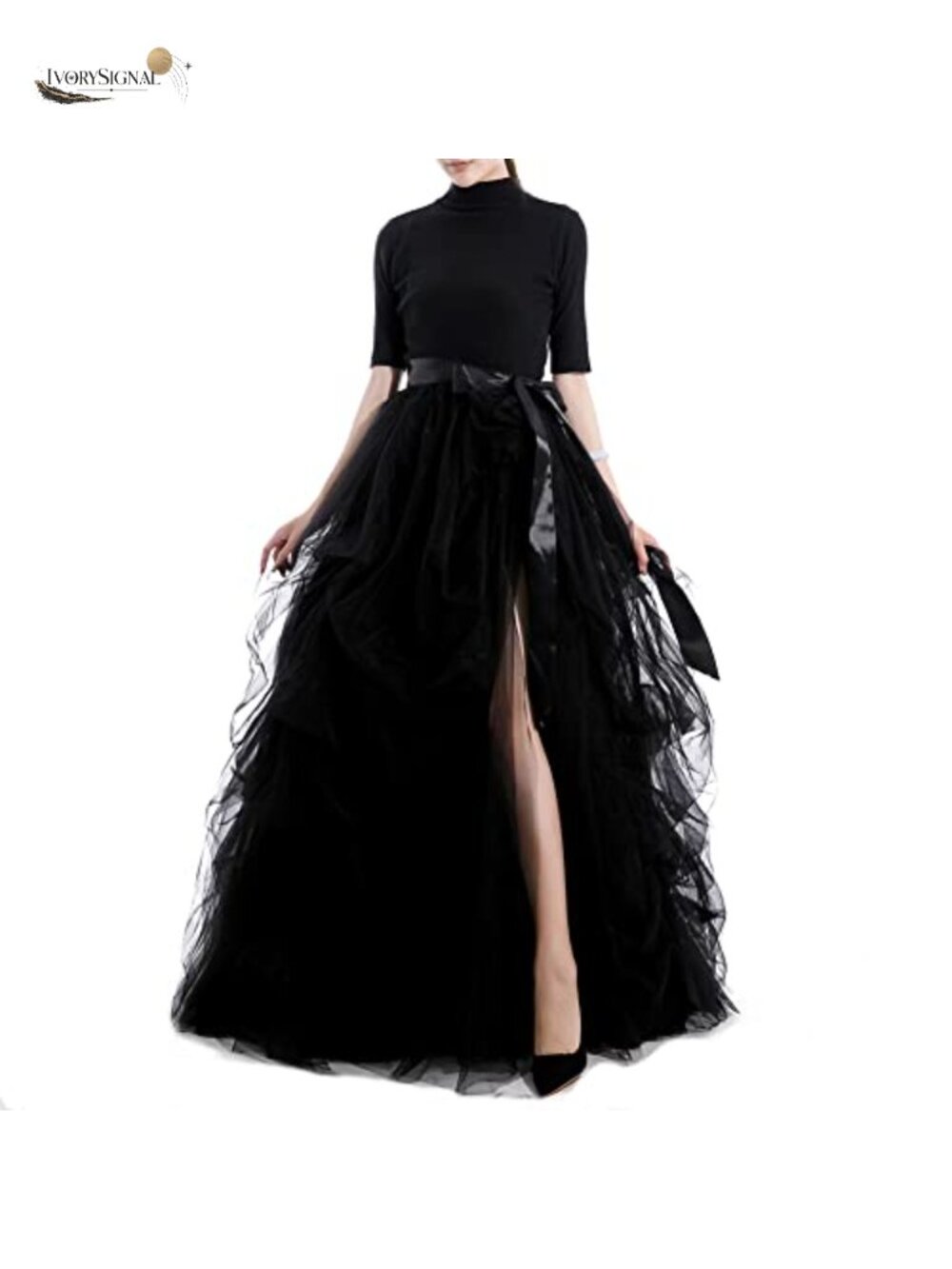 Women's Floor Length Tutu Skirt A-Line 4 Layer Tulle